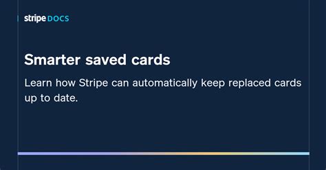 stripe smart saved cards|stripe pay bill online.